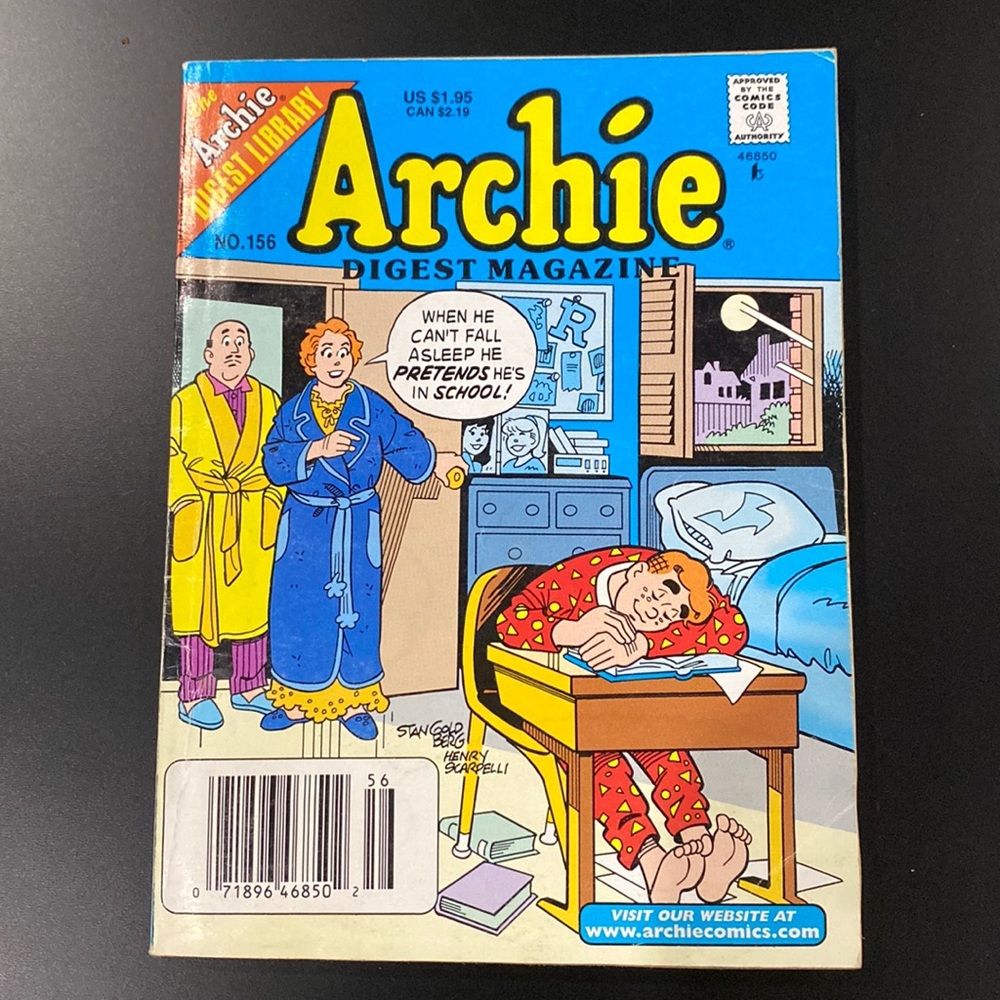 Archie Comics | Archie #156 (1998) - Vintage Comic Digest Magazine